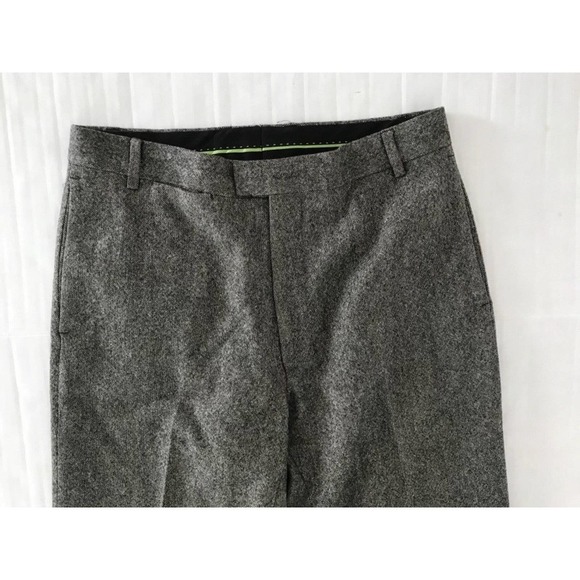 Paul Smith | Womens Size 30 Gray 100% Wool Trouser Tweed Straight - Picture 9 of 11